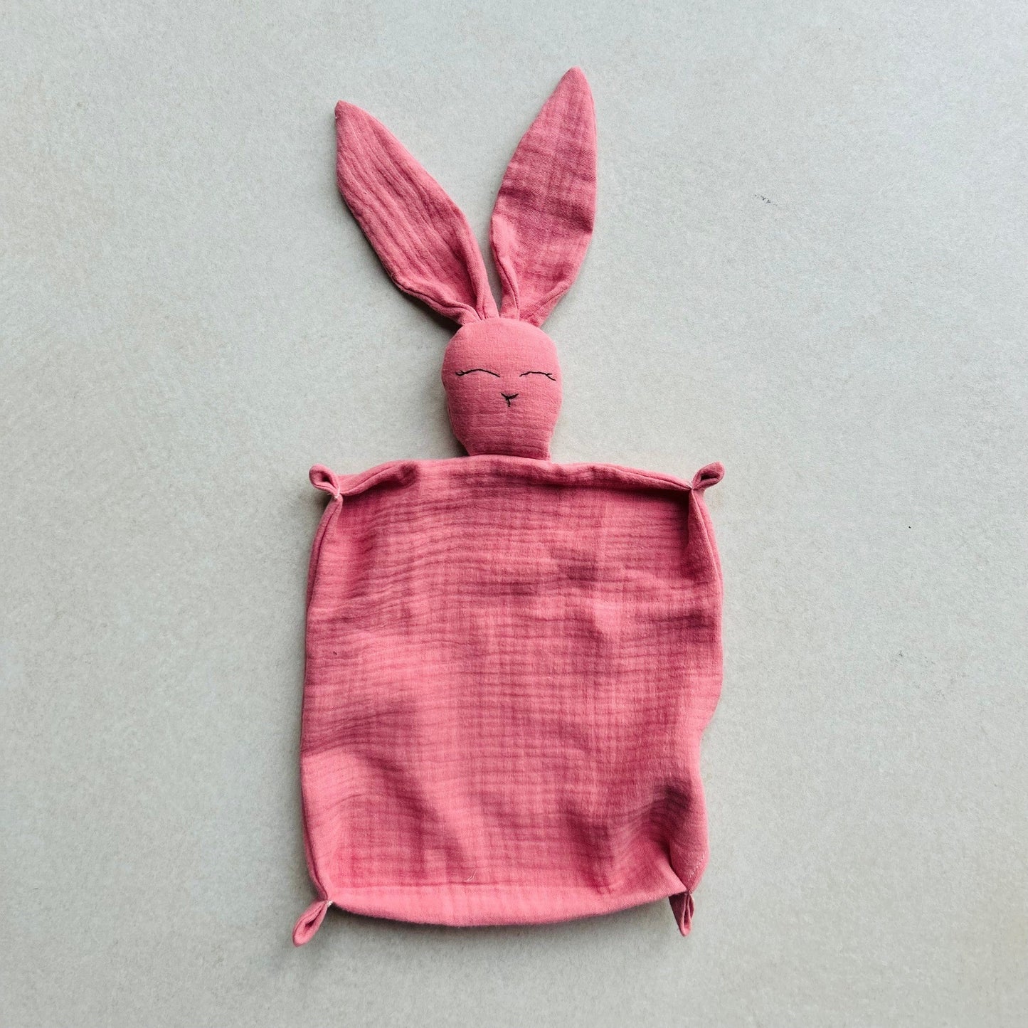 My First Cuddle Comforter - Rabbit Dusty Rose