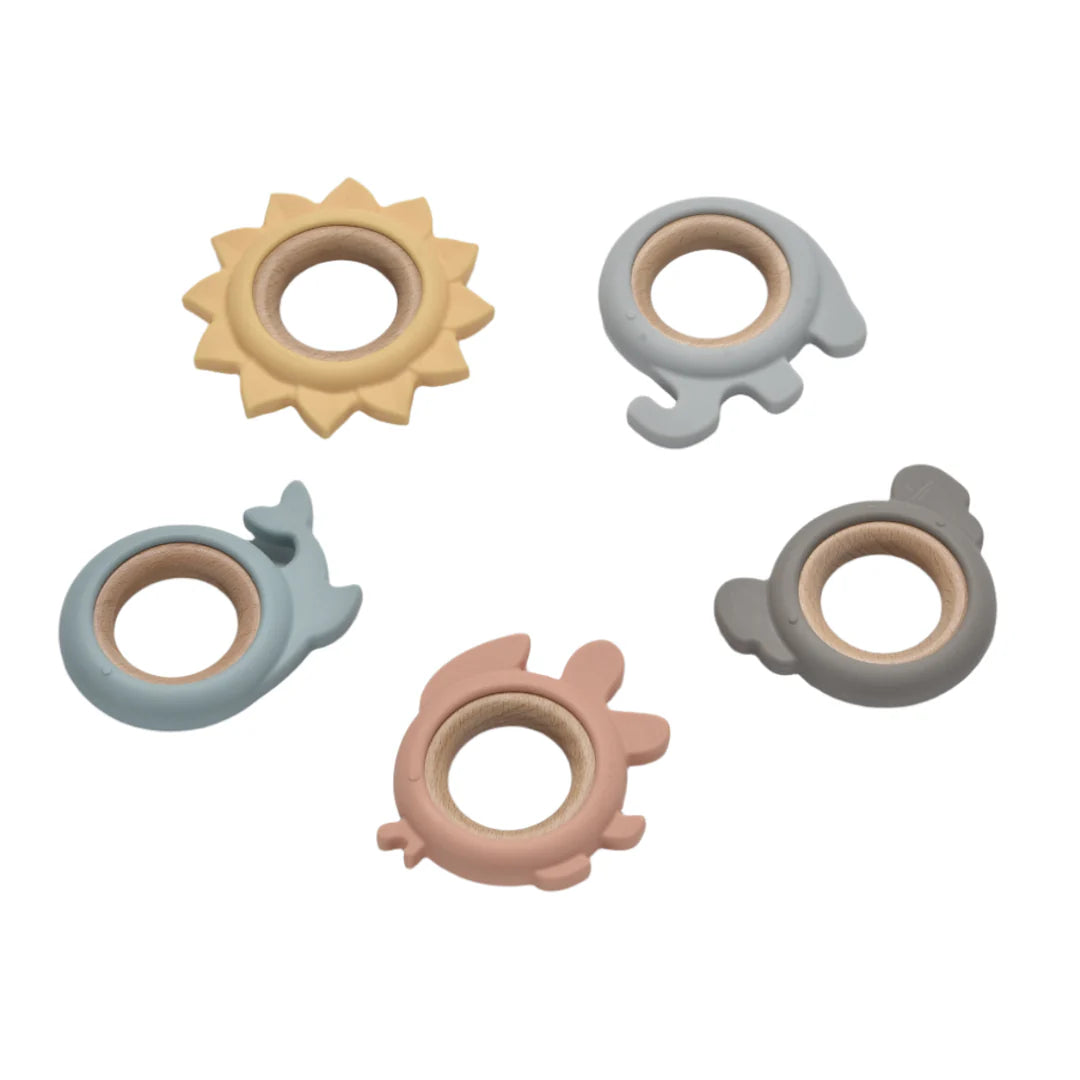 Silicone Animal Teether Rings