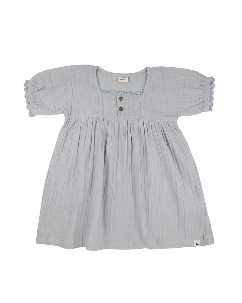 Girls Woven Sky Gauze Dress | Turtledove London