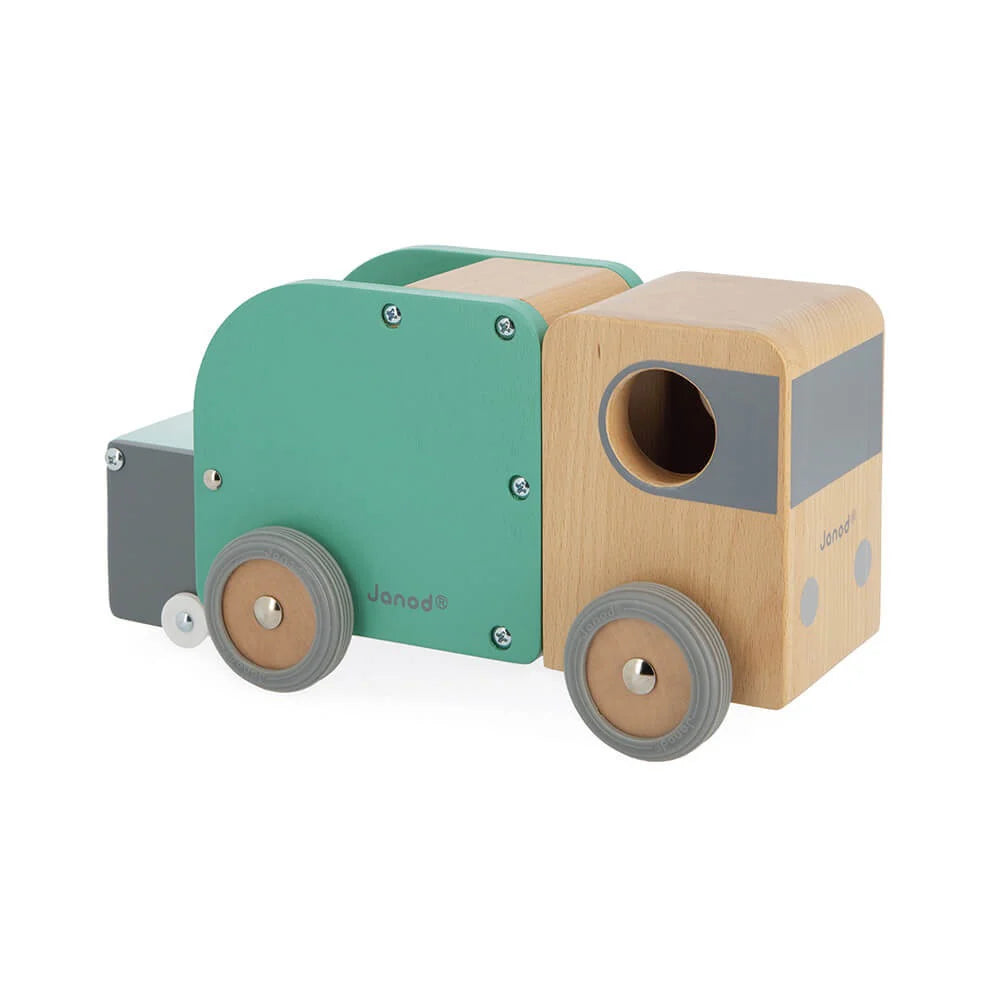 Janod Kids Wooden Recycling Truck