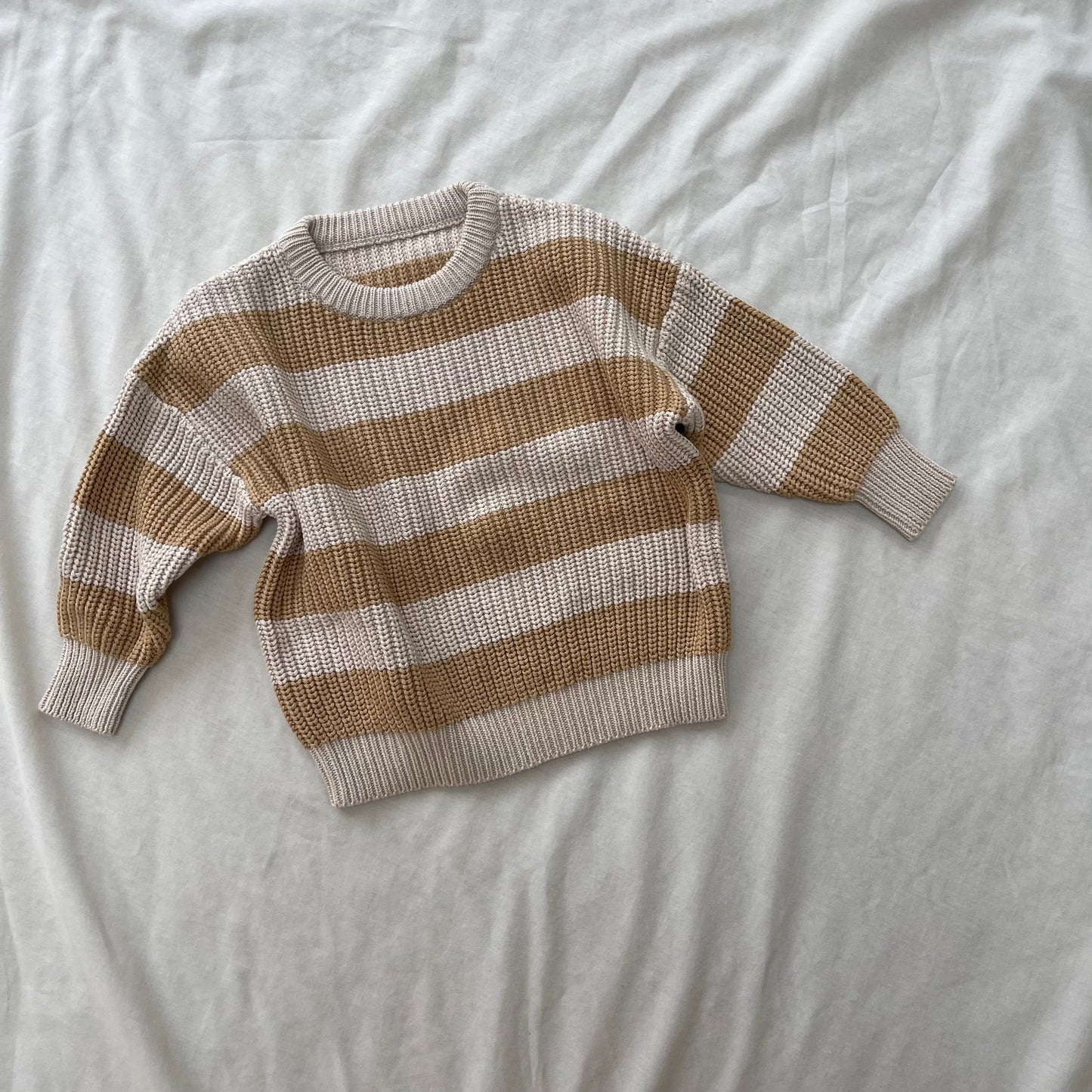Buff Stripe Aspen Jumper | Hunter & Rose