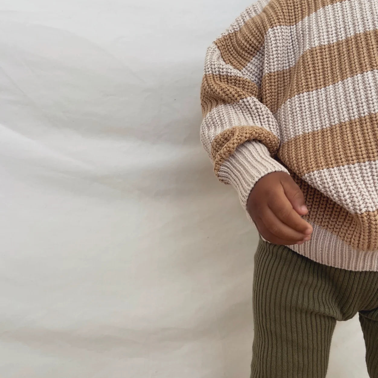 Buff Stripe Aspen Jumper | Hunter & Rose