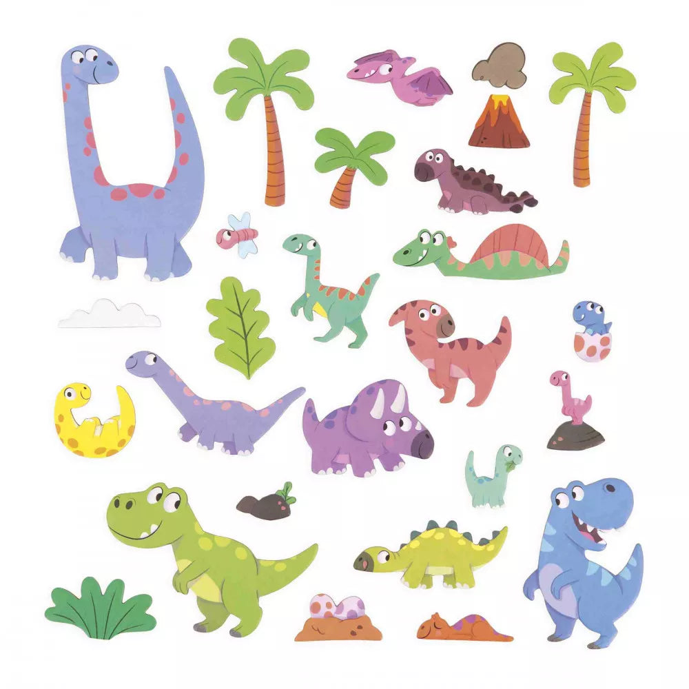 Janod Magneti’ Stories - Fold Out Magnetic Toy | Dinosaurs