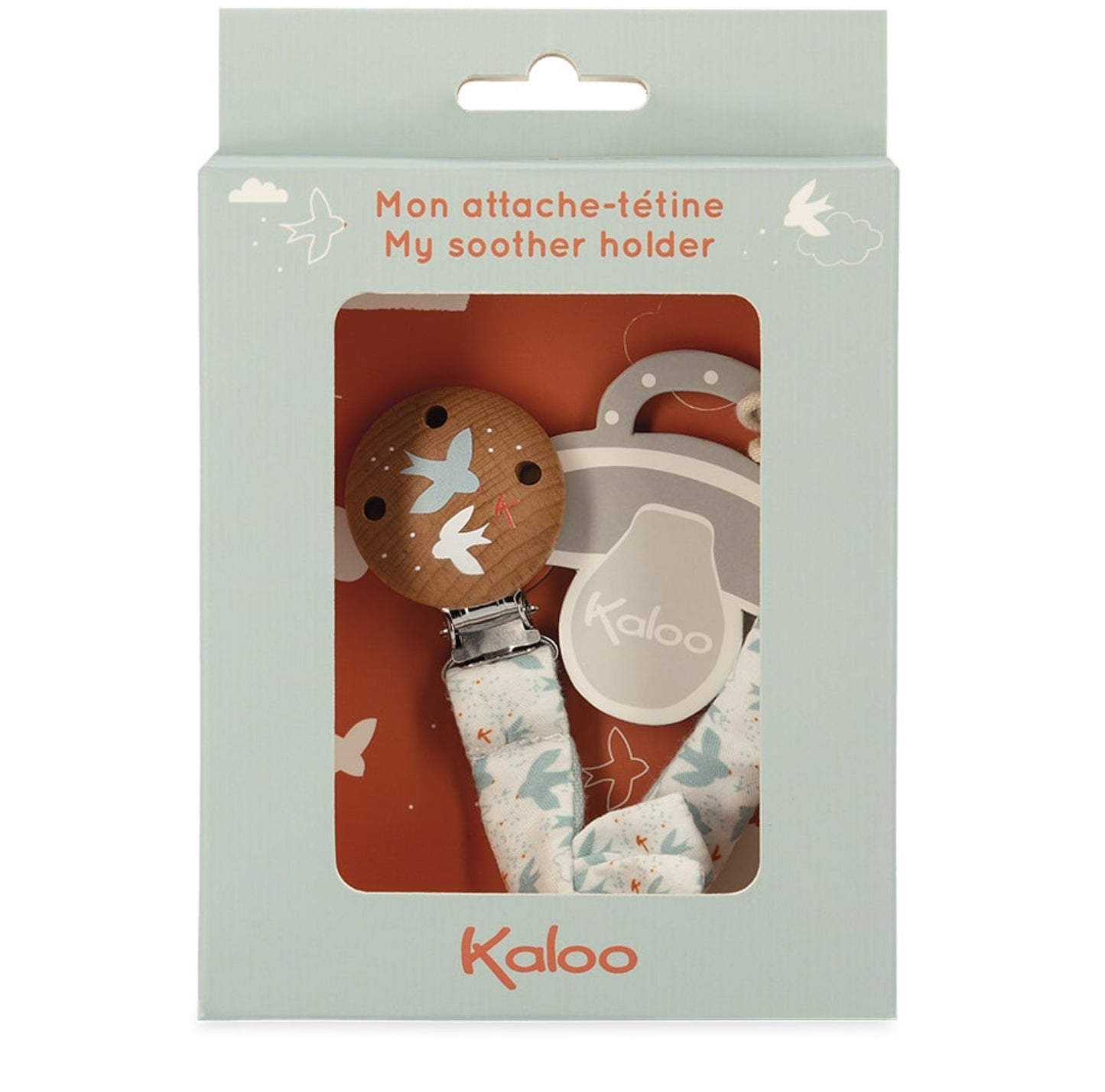 Kaloo Dove Print Dummy Clip