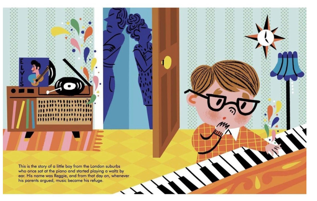 Elton John - Little People Big Dreams Book and Doll Gift Set