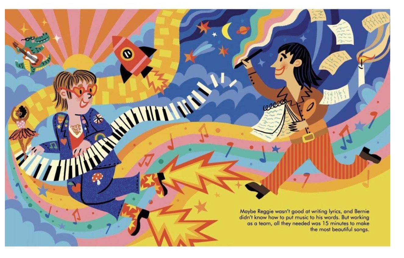 Elton John - Little People Big Dreams Book and Doll Gift Set