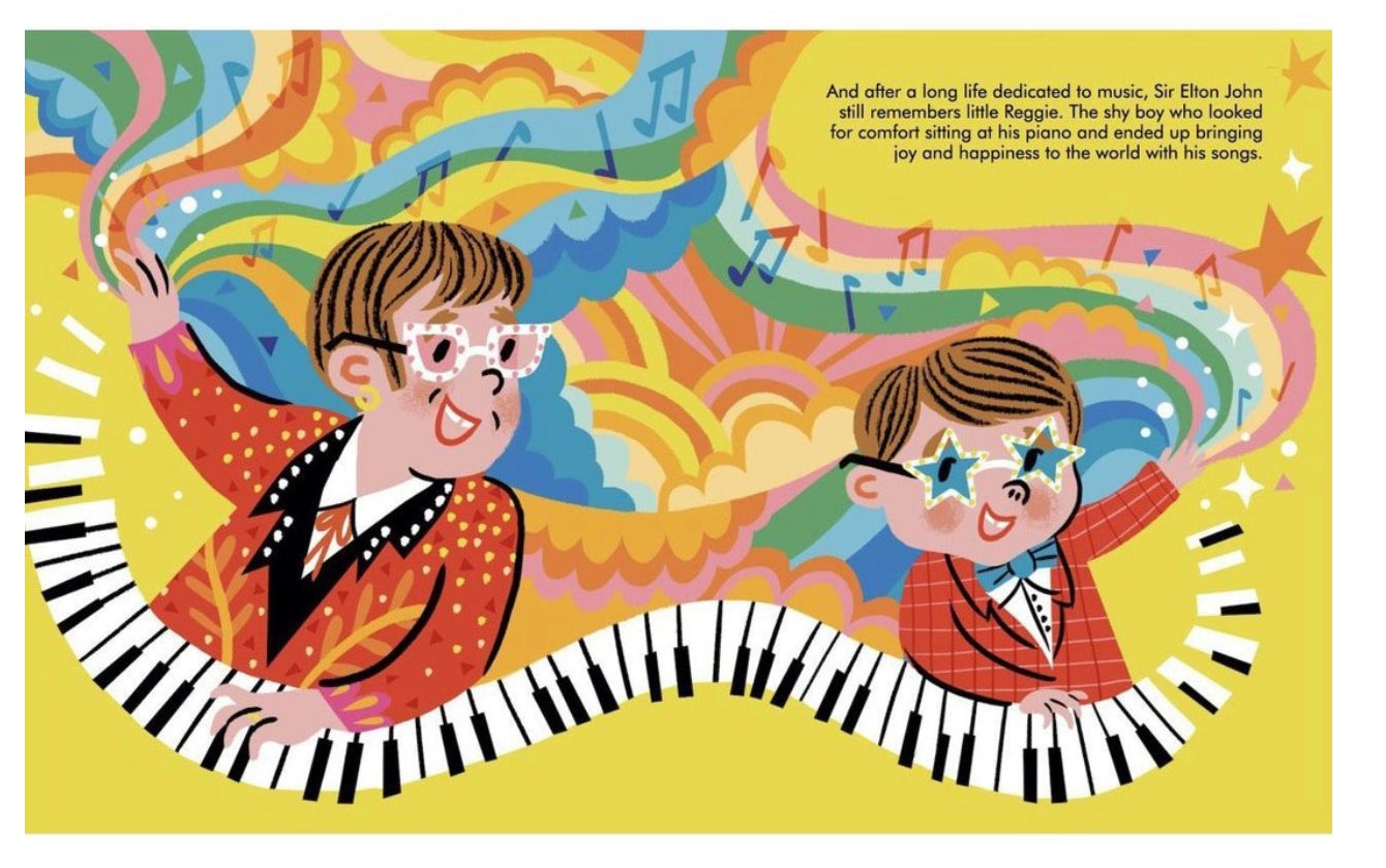 Elton John - Little People Big Dreams Book and Doll Gift Set