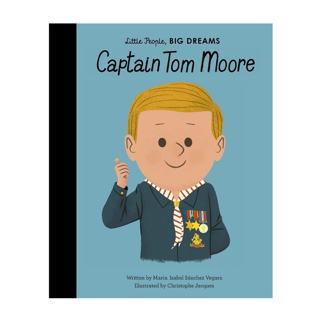 Little People Big Dreams, Captain Tom Moore, Books about inspirational people, Children’s book, Hardback, Captain Tom, Nottinghamshire Stockist, Independent kids brand, birthday gift, midlands children’s store