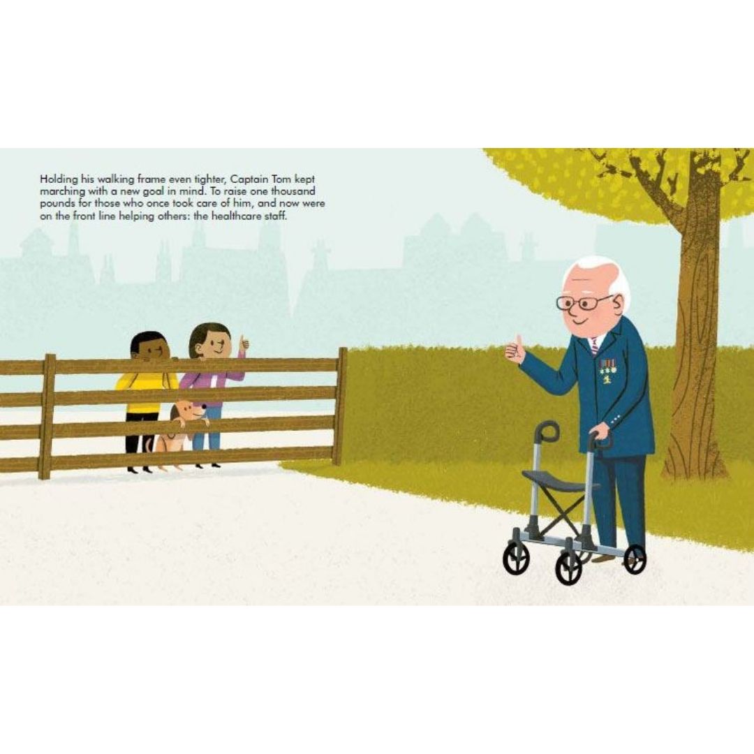 Little People Big Dreams, Captain Tom Moore, Books about inspirational people, Children’s book, Hardback, Captain Tom, Little People Big Dreams Stockist, gift, educational books, Nottinghamshire children’s store