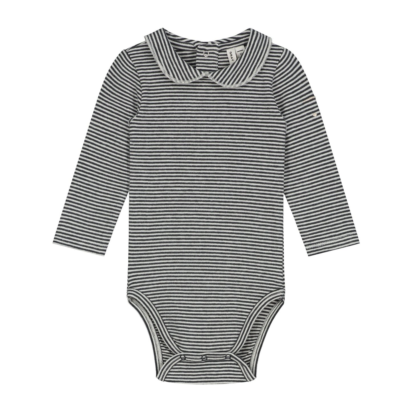 The Gray label Baby Collar Long Sleeved vest is available from Nottinghamshire children’s store