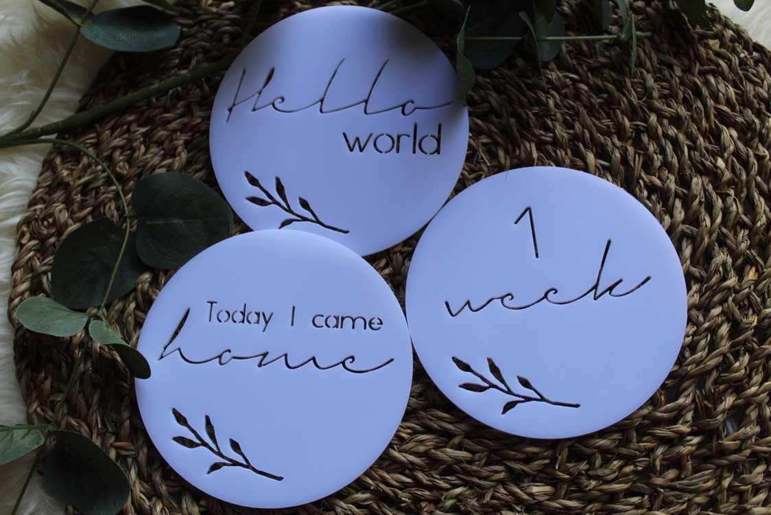 Home By Four Milestone discs are available at Nottinghamshire children’s store Alf & Co, the children’s independent