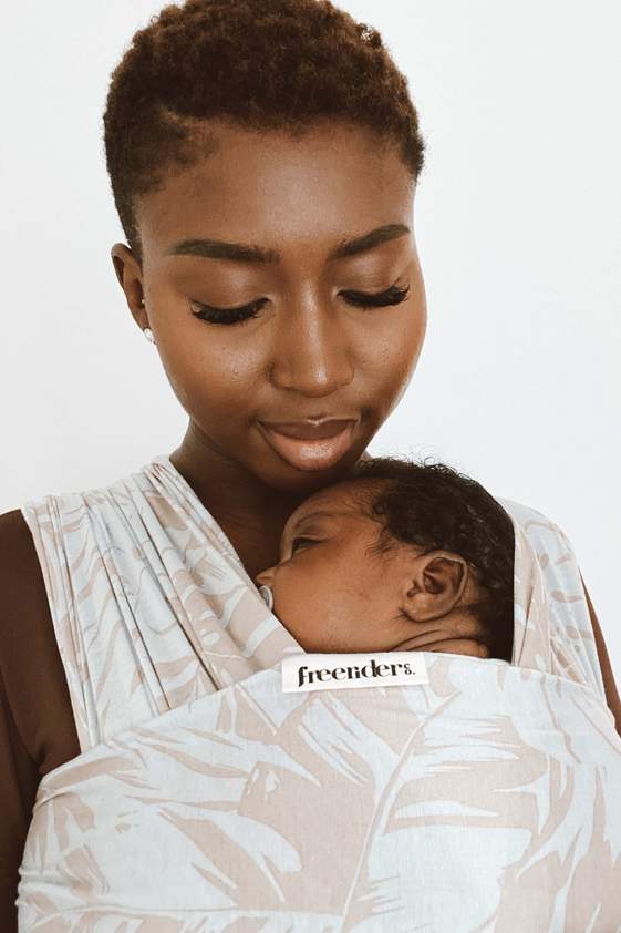 FreeRider Baby Wrap Nottinghamshire, FreeRider stockist, FreeRider baby wrap Nottingham, FreeRider stockist nottingham, FreeRider, FreeRider baby sling palm print, baby wearing, FreeRider Co. Baby Sling Wrap-Palm Print, Baby Carrier, Baby Wrap, Baby Sling, FreeRider Co. Baby Wrap,