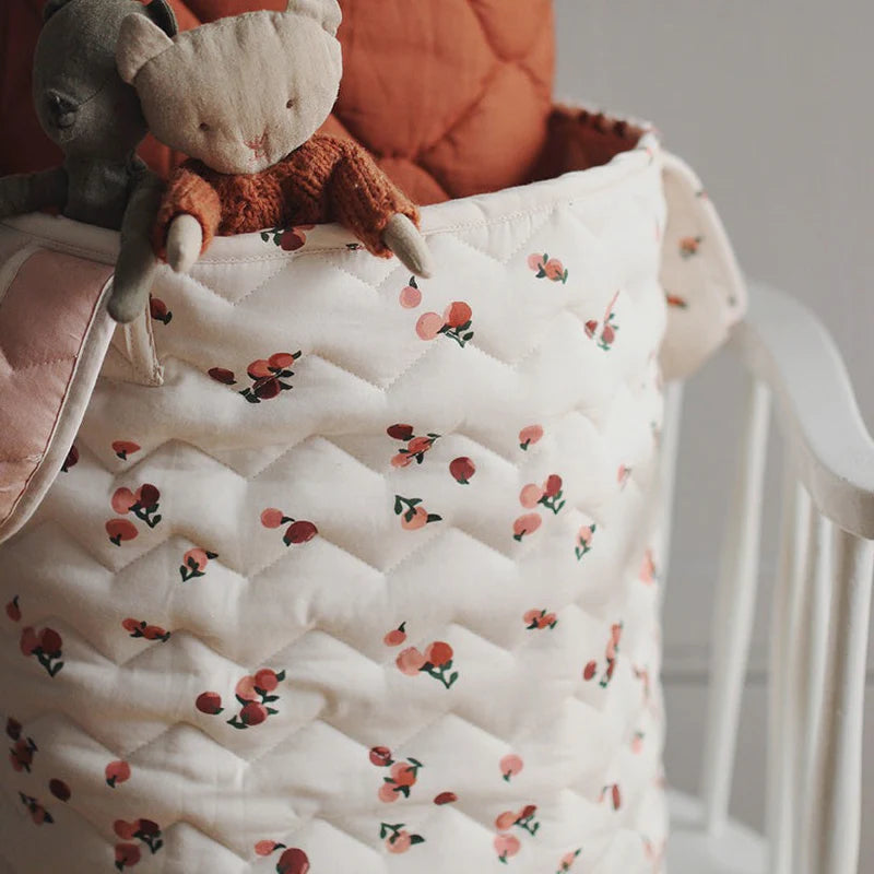 Alf & Co is a midlands based children's store and they are stockist of the Avery Row Large Quilted Storage basket in the peaches print