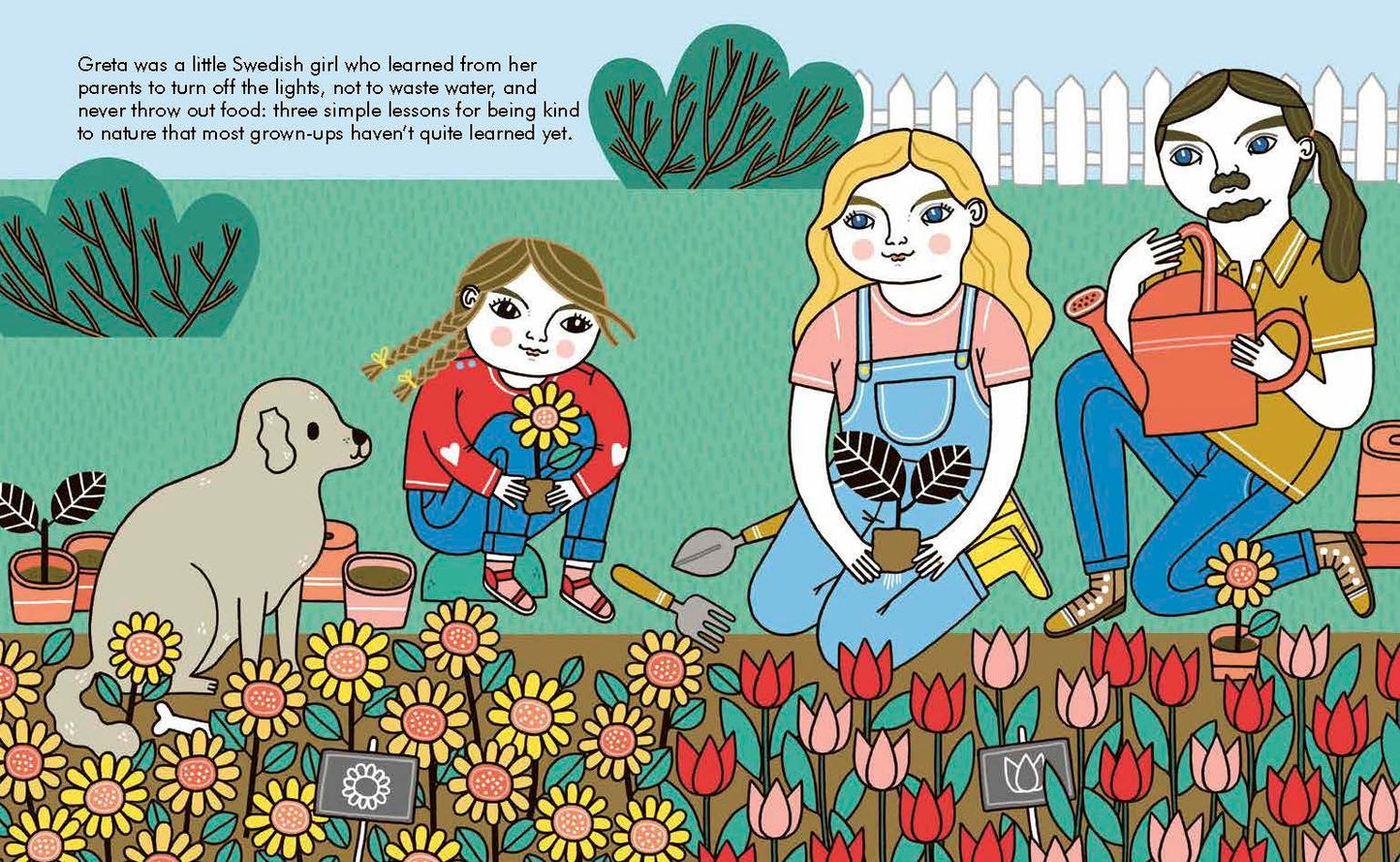 Little People Big Dreams, Greta Thunberg, children’s book, hardback, Greta Thunberg book, books about inspirational people, Little People Big Dreams Stockist, independent Nottinghamshire children’s store, sustainable, educational children’s book