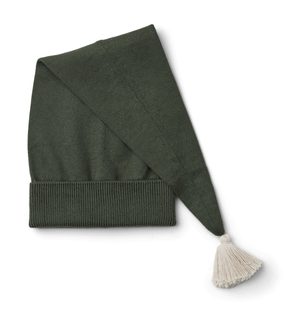 Liewood Alf Christmas Hat in Hunter Green is the perfect hat for this Christmas at alf&co Nottingham Children’s Independent.