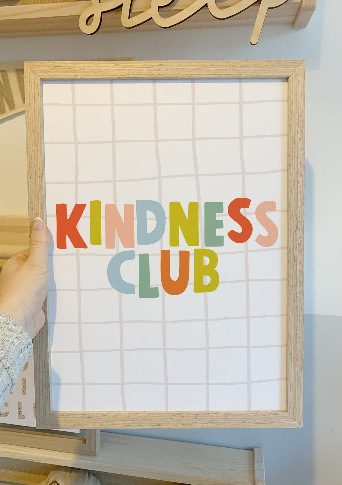 Minii & Maxii, Kindness Club A4 Print, Children’s Bedroom Print, Nursery Decor, Kindness Club, Midlands Baby Shop, Nottingham Kids Shop