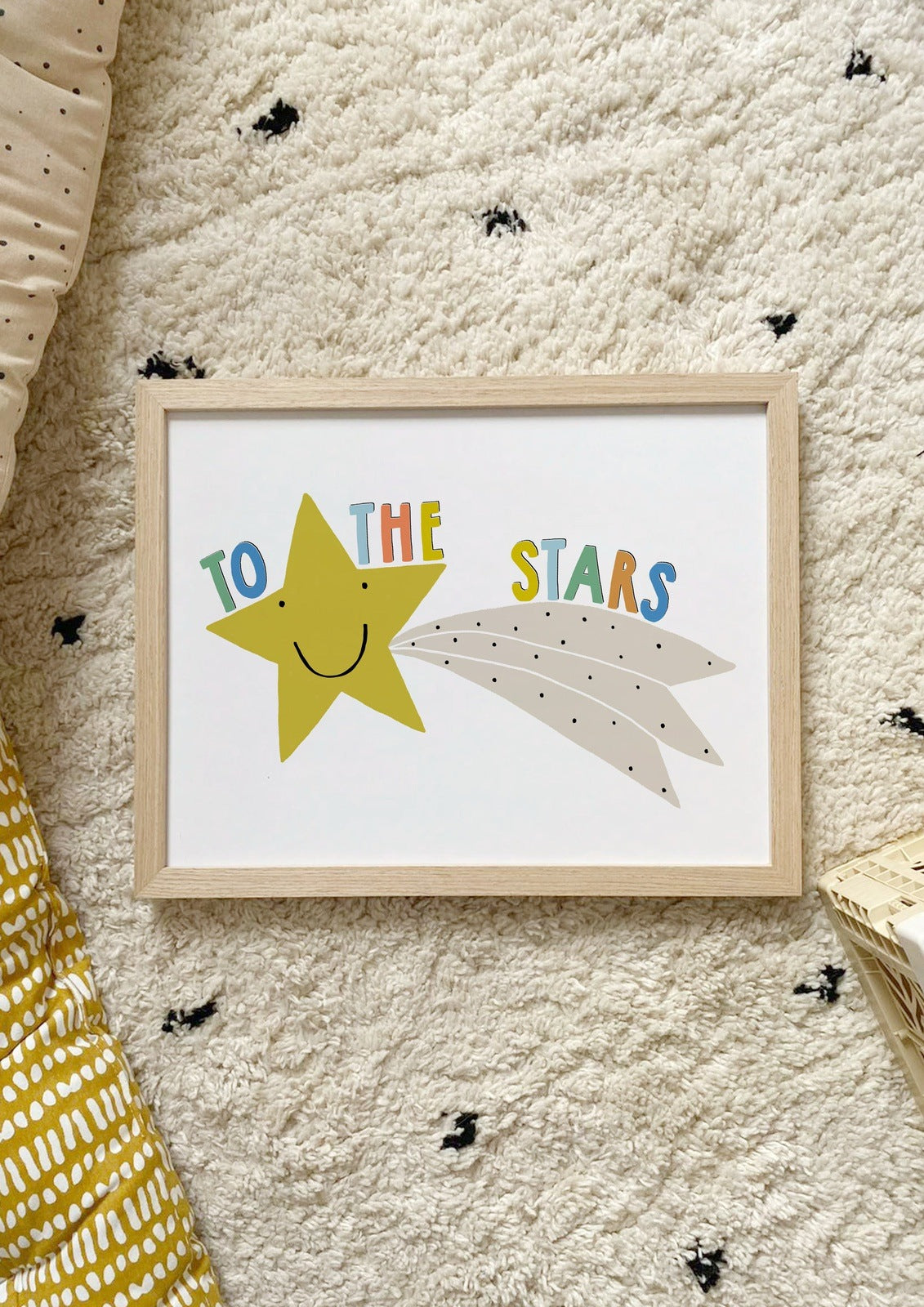 Minii & Maxii, Shooting Stars A3 Print, A3 Print, Children’s Nursery Decor, Childrens Prints, Nottingham Kids Shop, Nottingham Independent Children’s Shop