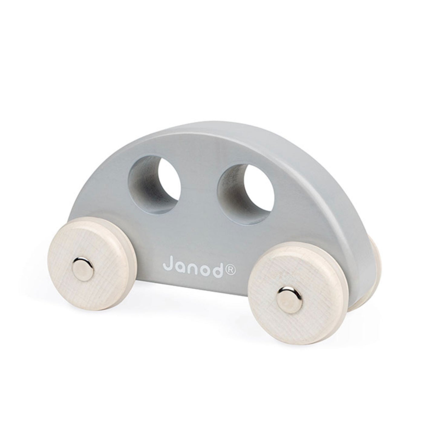 Janod, Push Along Wooden Vehicle, Sweet Cocoon Push Along Vehicle, Grey Sage Car, Wooden Car, Wooden Toy, Nottingham Kids Shop, Nottingham Janod Stockist