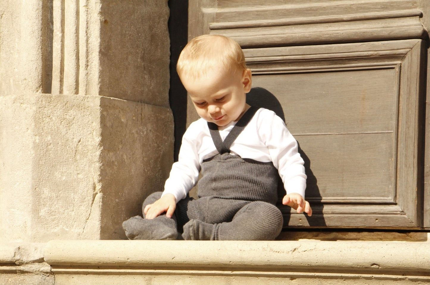 Silly Silas, Dark Grey Blend, Footed Tights with Braces, Baby tights, children’s tights, Silly Silas Stockist, sustainable children’s brands