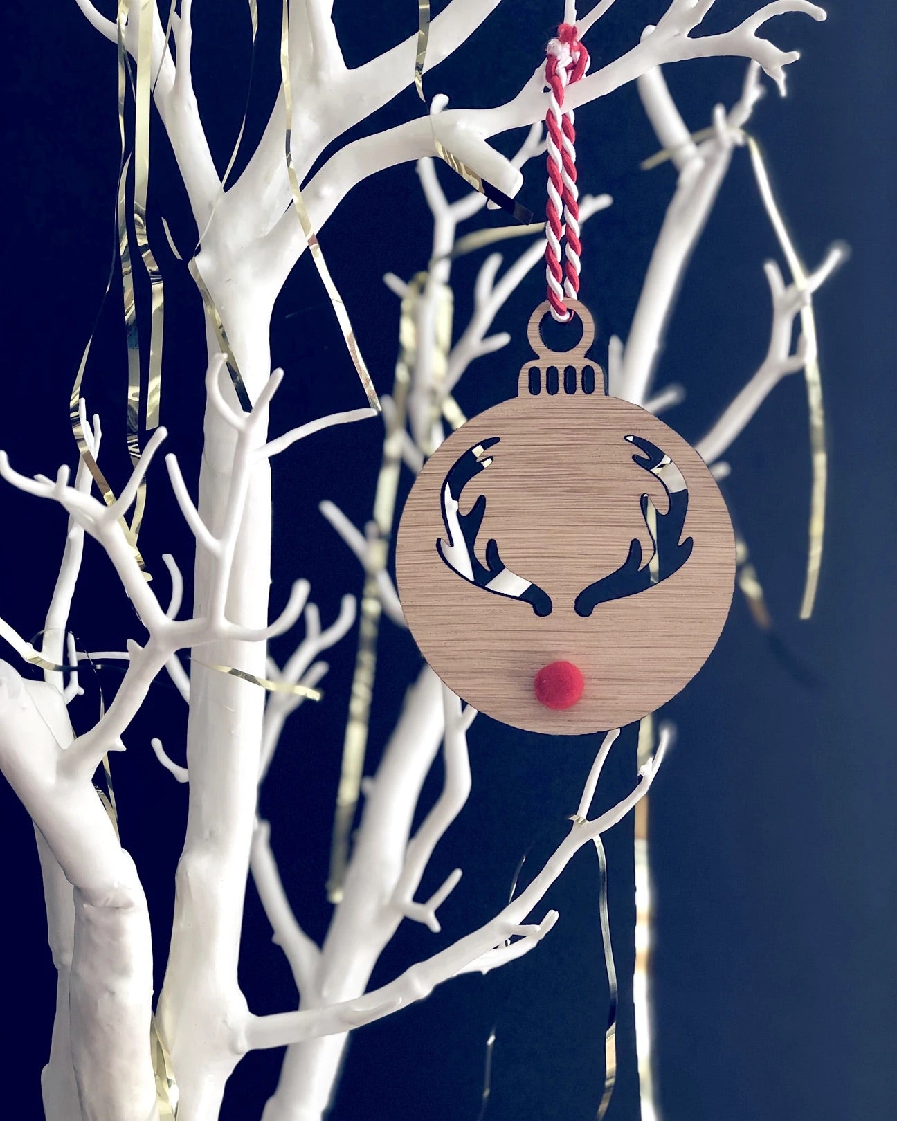 Xmas Reindeer Bauble