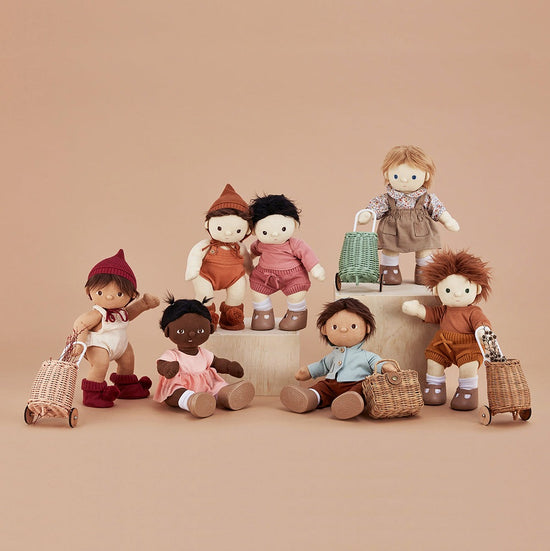 Olli Ella, Dinkum Doll Knit Set Umber, Dinkum Doll accessories, Dinkum Doll, play, Nottinghamshire stockist, birthday gift, Nottinghamshire children’s store 
