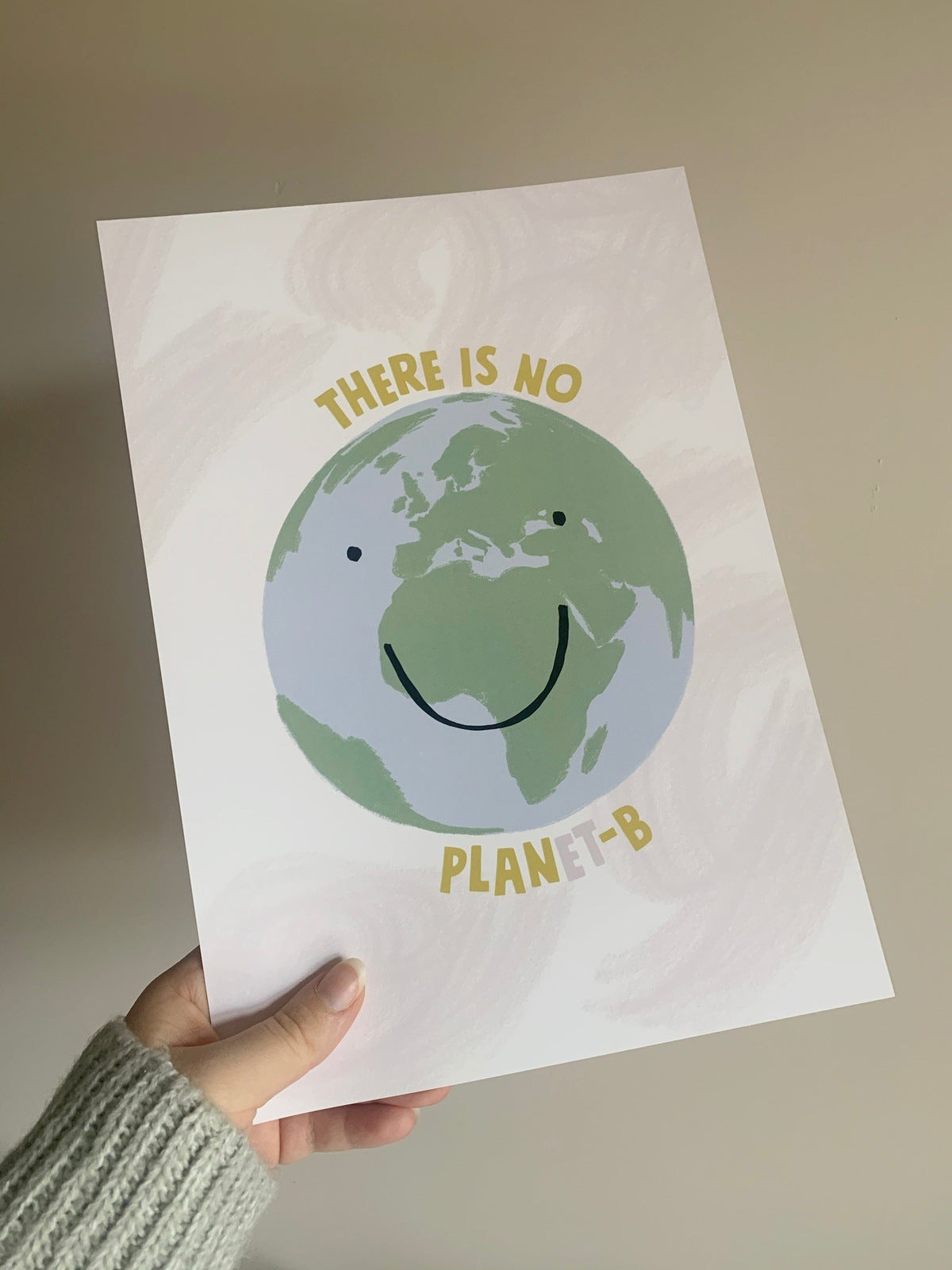 Minii & Maxii, One World A3 Print, There Is No Planet-B, Nursery Decor, Children’s Prints, Nottingham Kids Shop