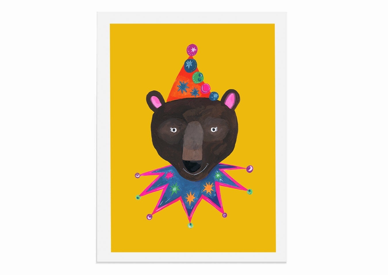 Magical Party Bear A3 Print