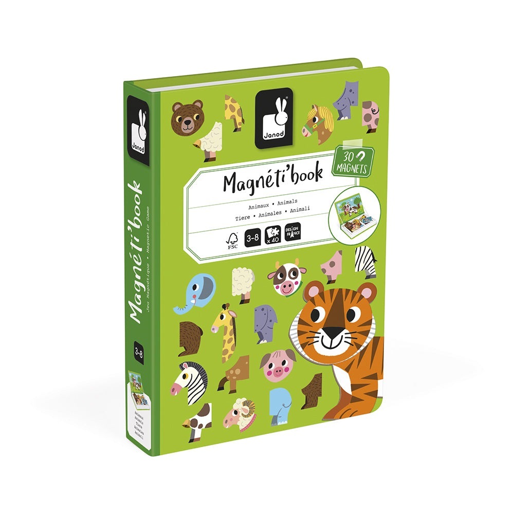 Janod, Animals Magneti’ Book, Educational, Nottingham Janod Stockist, Kids Shop, Midlands Baby Shop, Sustainable Kids Shop, Magnet Game