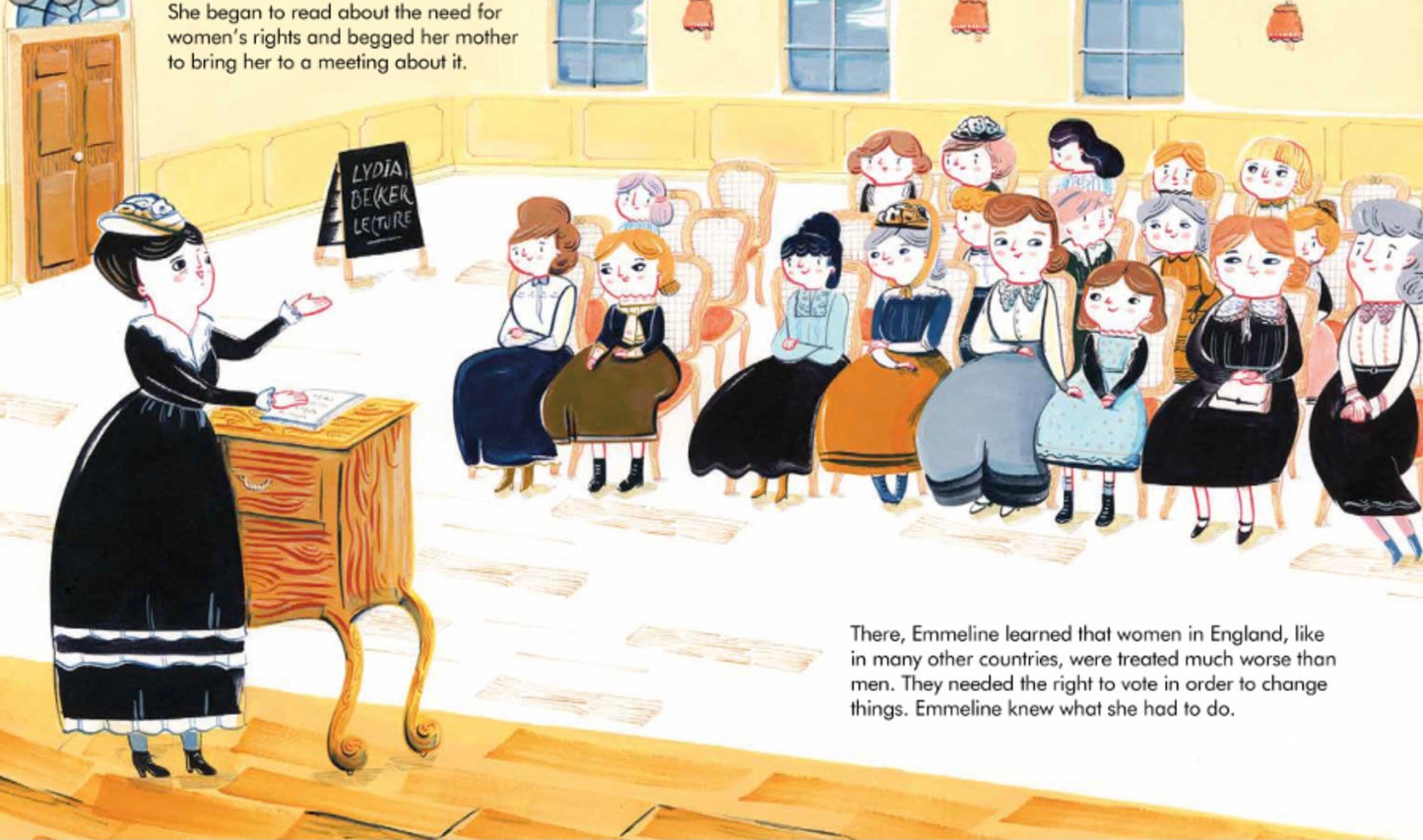 Little People Big Dreams, Emmeline Pankhurst, Books about inspirational people, Children’s books, Little People Big Dreams Stockist, Nottinghamshire children’s store, books for children, midlands kids shop, sustainable children’s brands