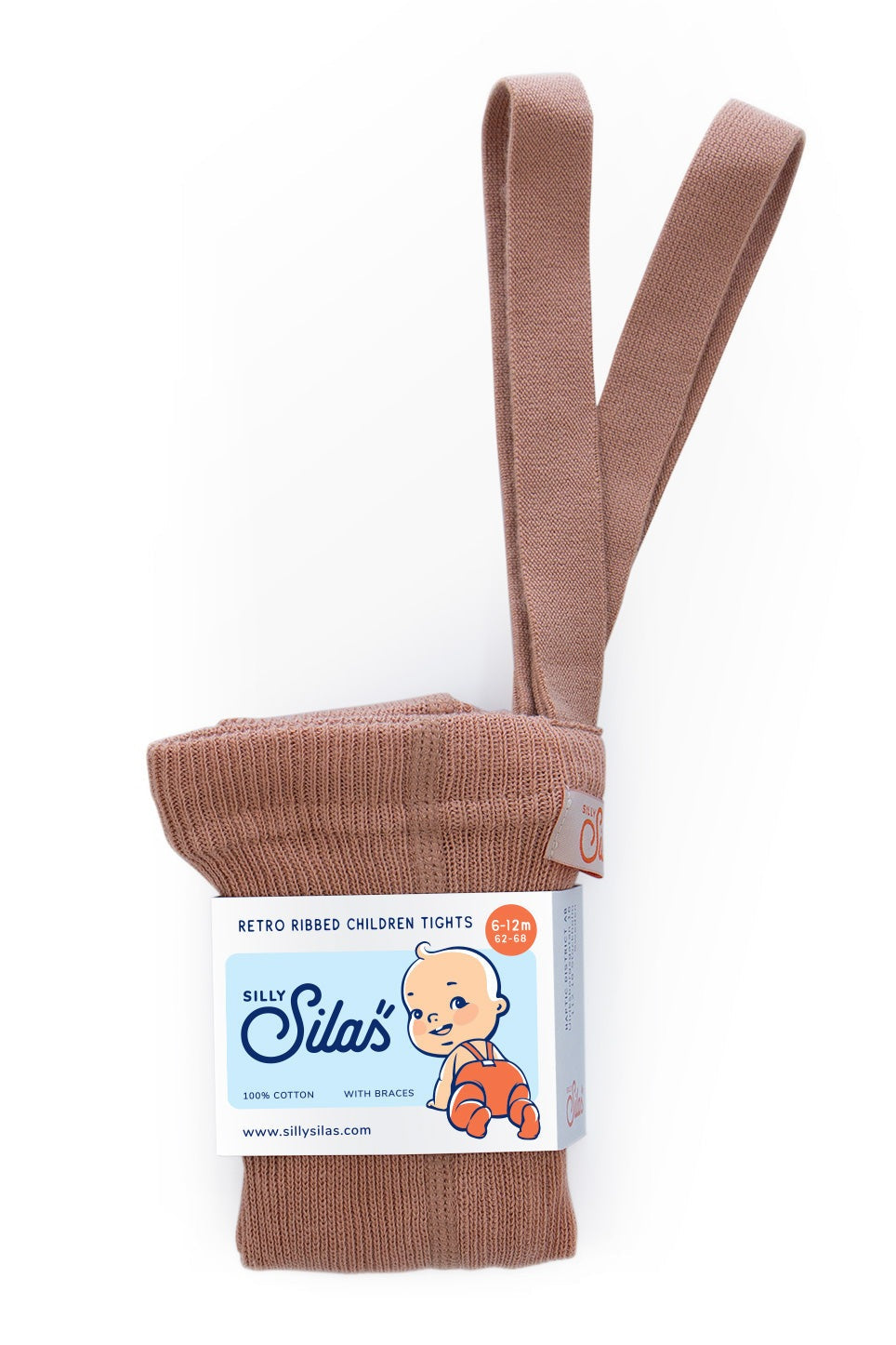 Silly Silas, Footed Tights with Braces, Light Brown, baby tights, Children’s tights, Nottinghamshire stockist, independent children’s store