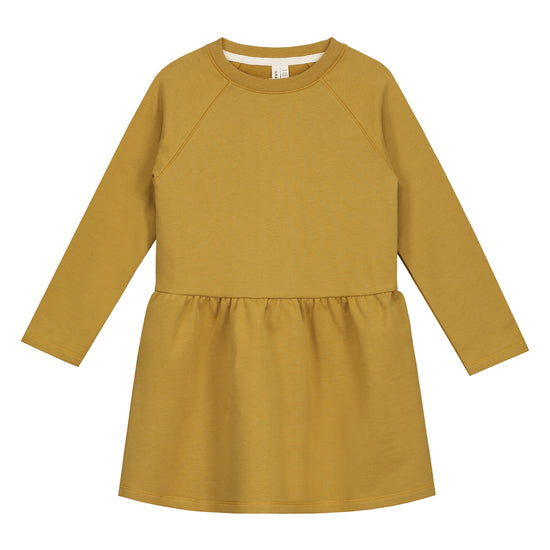 Girls Sweatshirt Dress - Mustard | Gray Label