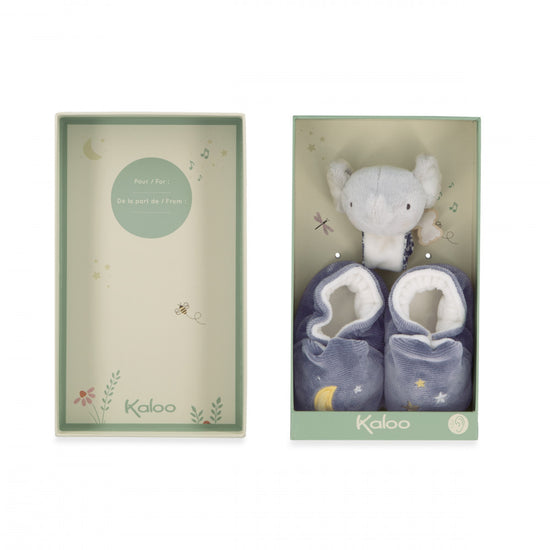 Babie’s First Gift Set - Musical Wristband & Slippers | Elephant