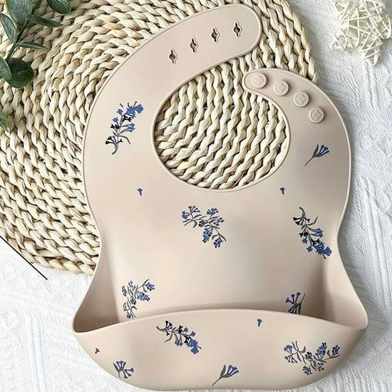 Floral Silicone Weaning Bib