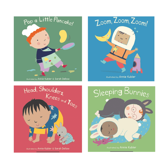 Nursery Rhymes Classic Board Books - Set Of 4 Gift Set