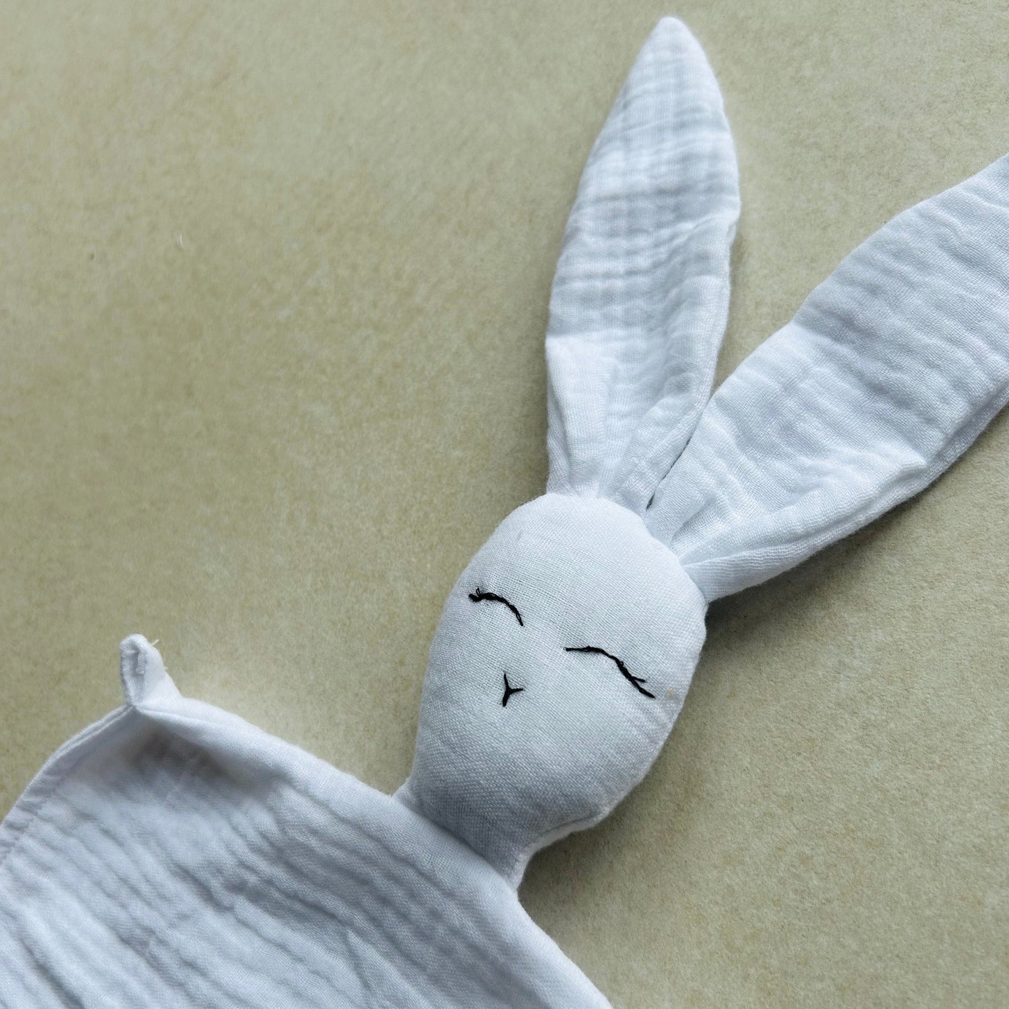 My First Cuddle Comforter - Rabbit Pure White