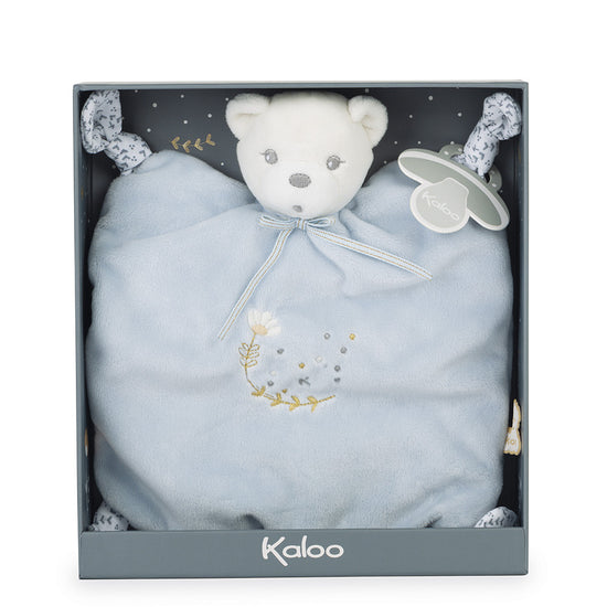 Dou Dou Knots Bear Blue | Kaloo First Soft Comforter