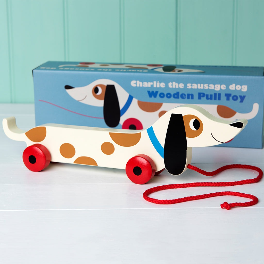 Charlie the Sausage Dog - Wooden Pull Along Toy