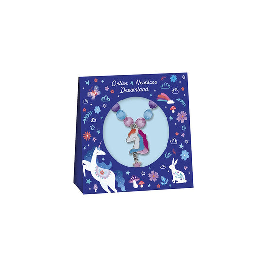 Girls Unicorn and Rainbow Dreamland Necklace
