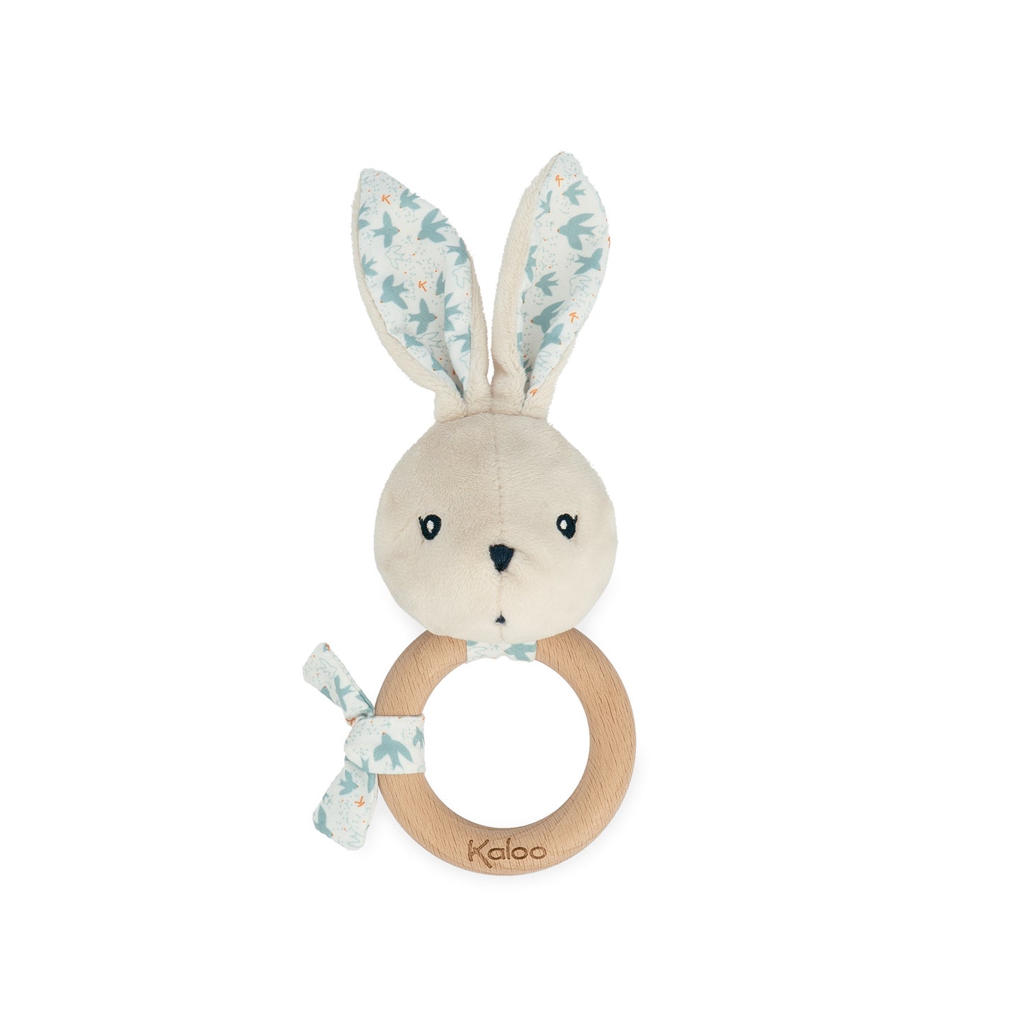 Kaloo Bunny Rattle and Teether Dove