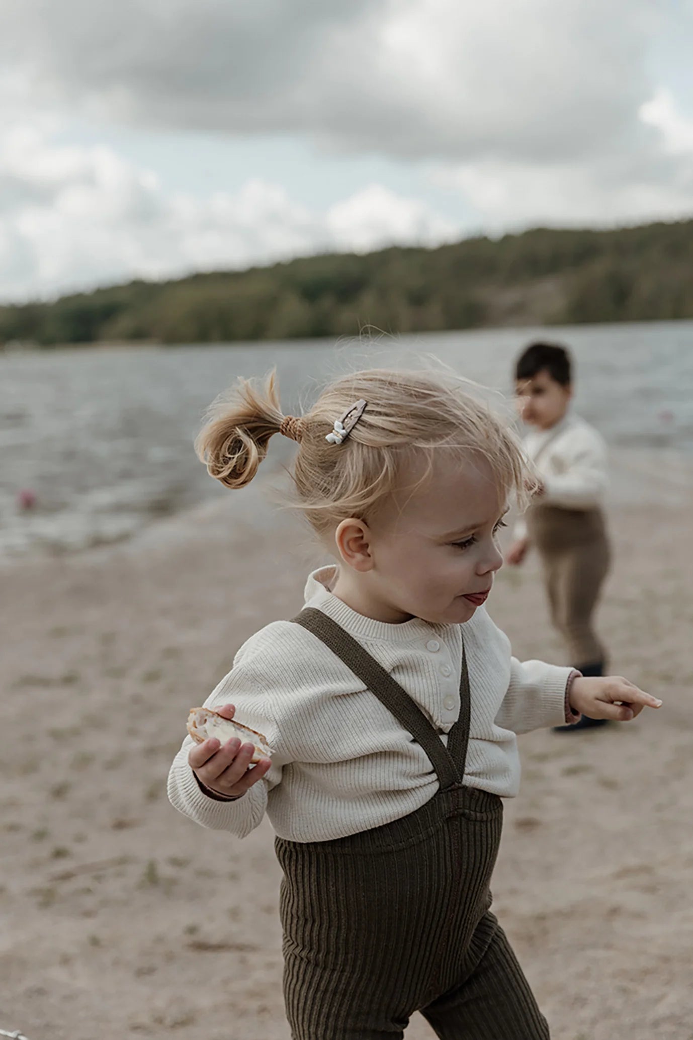 Silly Silas Footless Hippy Tights with Braces - Seaweed Brown
