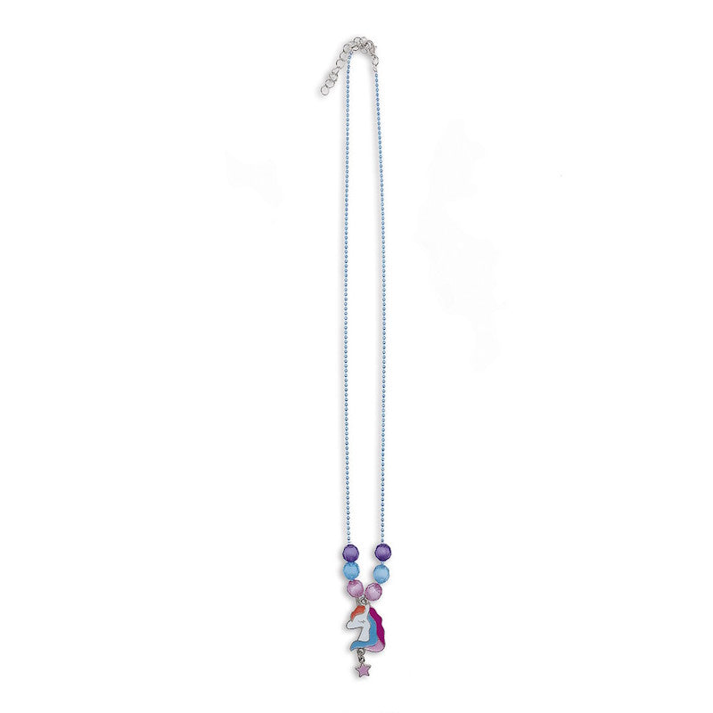 Girls Unicorn and Rainbow Dreamland Necklace