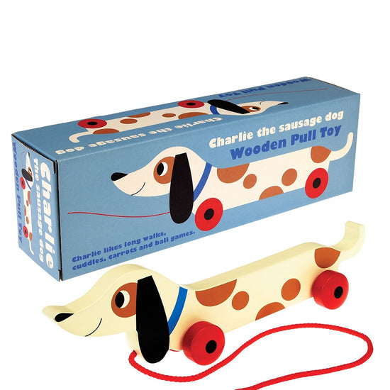 Charlie the Sausage Dog - Wooden Pull Along Toy