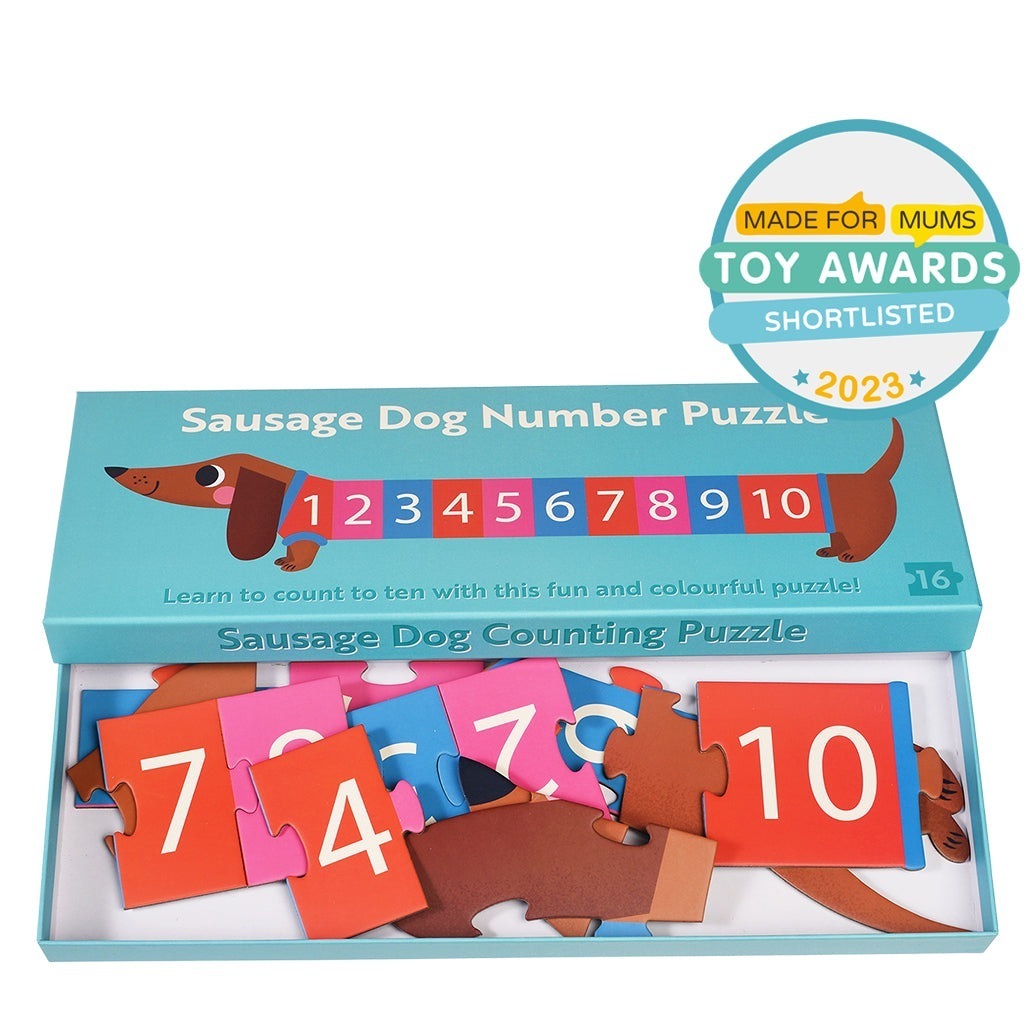 Sausage Dog Number Floor Puzzle (16 pcs)