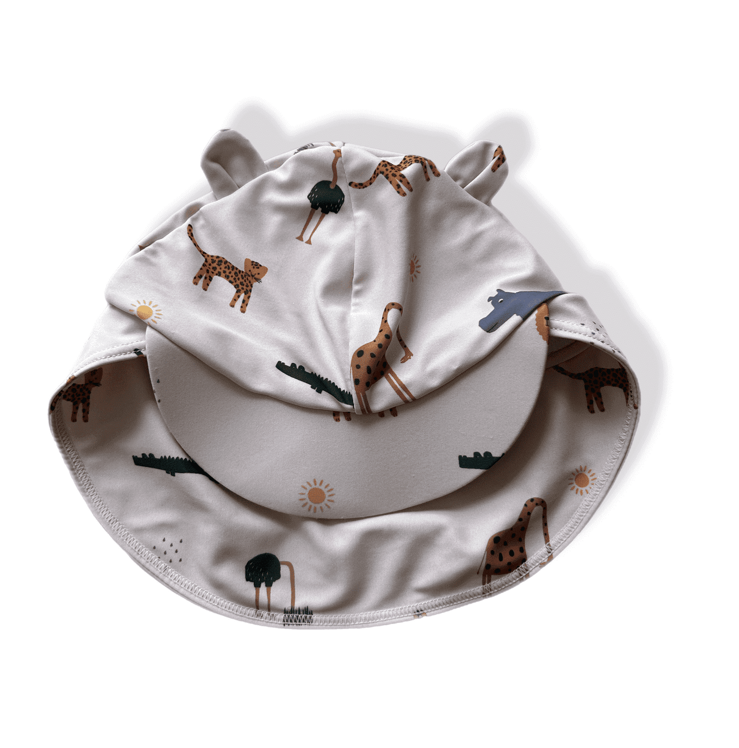 PreLoved Liewood Safari Print Swim Hat - 3-4yrs