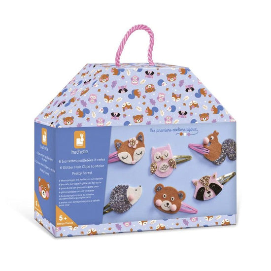 Make Your Own 6 Glitter Hair Clips | Pretty Forest