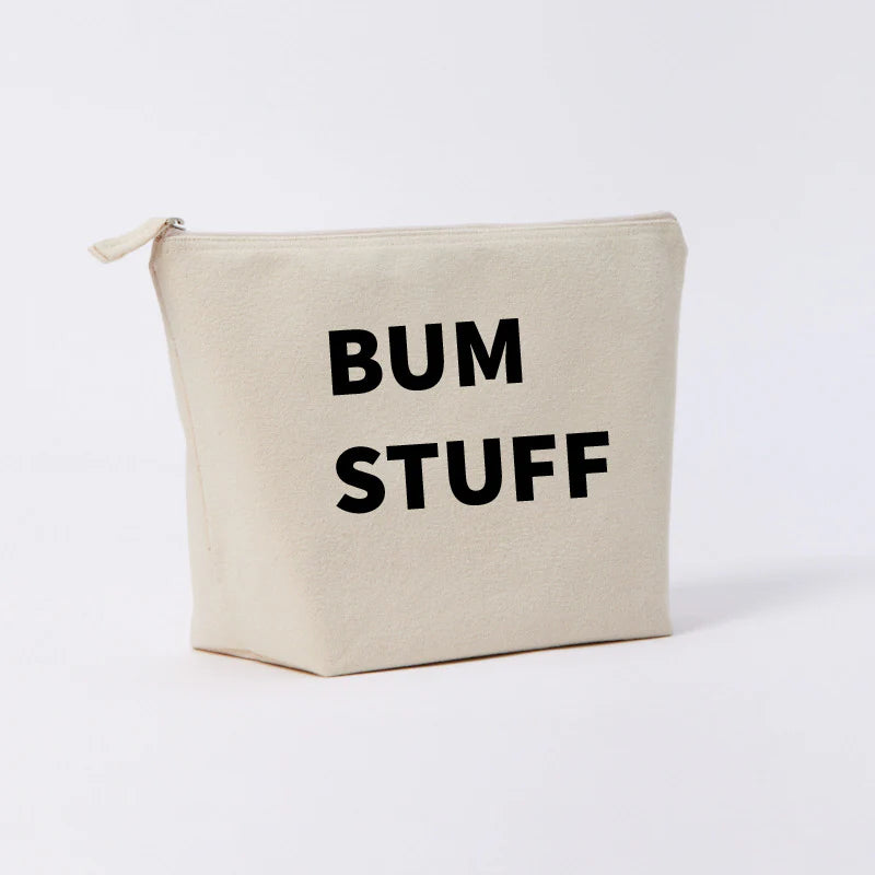 Bum Stuff Large Natural Pouch