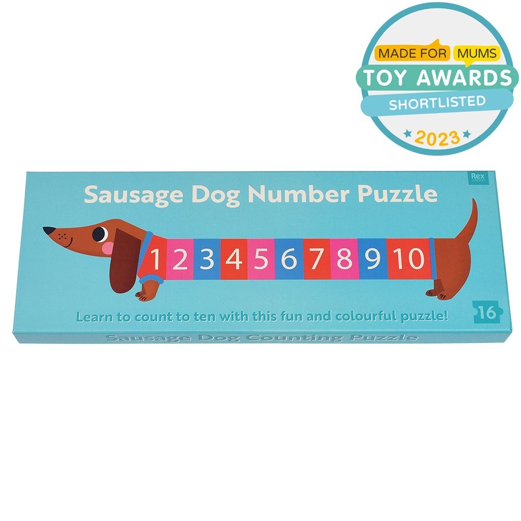 Sausage Dog Number Floor Puzzle (16 pcs)