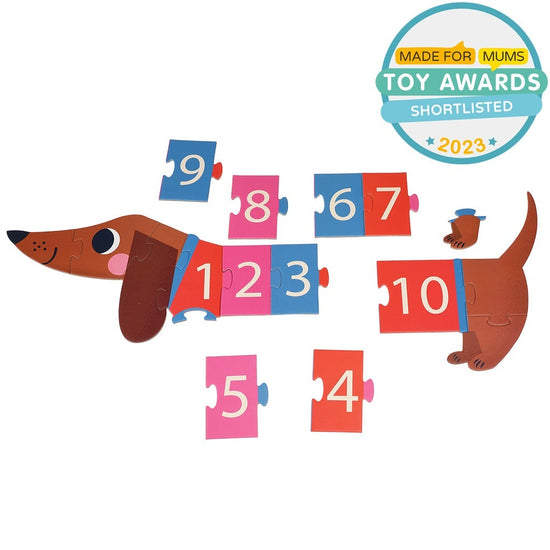 Sausage Dog Number Floor Puzzle (16 pcs)