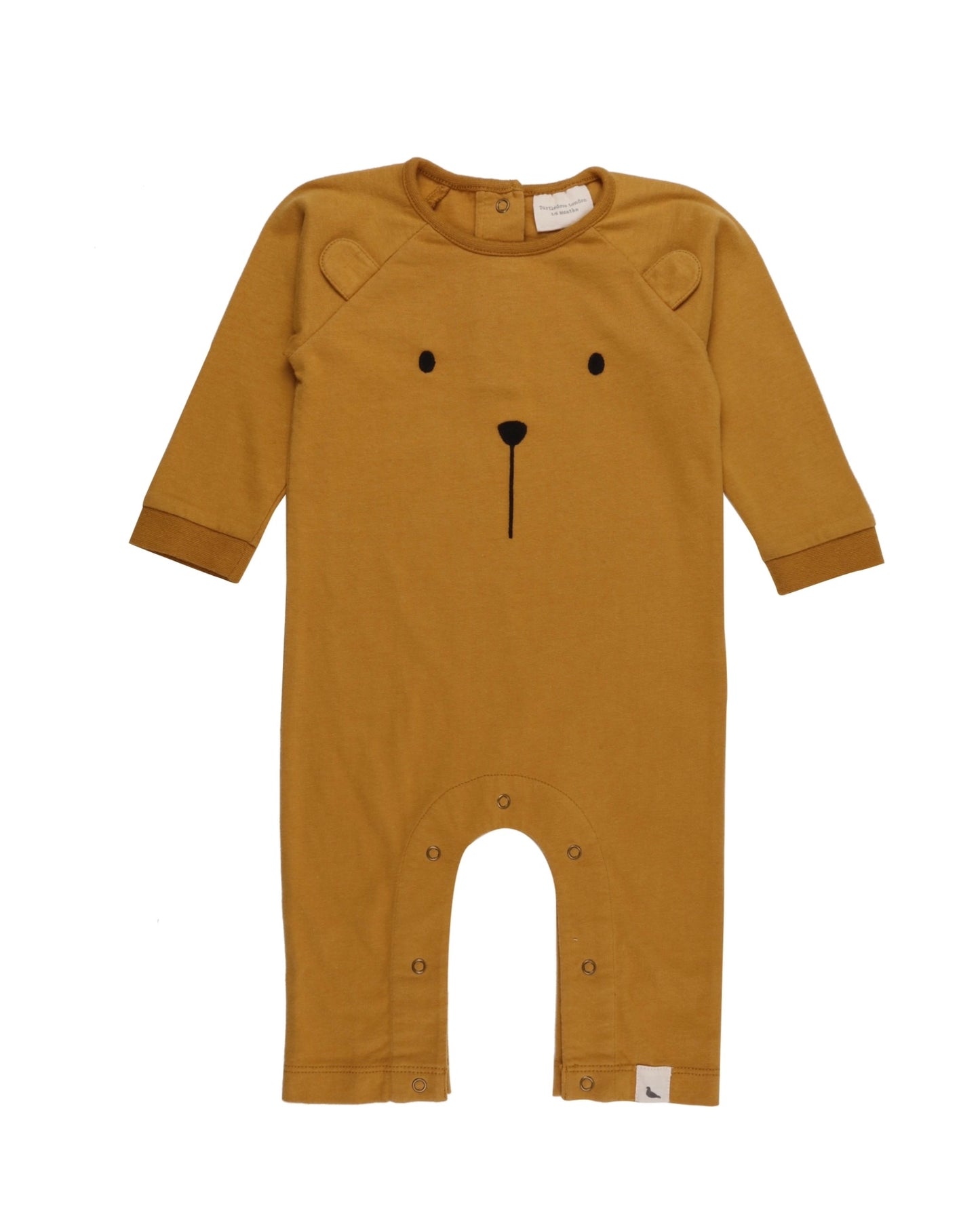 Load image into Gallery viewer, Turtledove London, Character Bear Face Baby Romper-Sunrise, Turtledove, Organics Kidswear, Turtledove Kidswear, Boys Clothes, Baby Girl Clothes, Newborn Gift, Nottinghamshire Stockist, Independent Kids Brand
