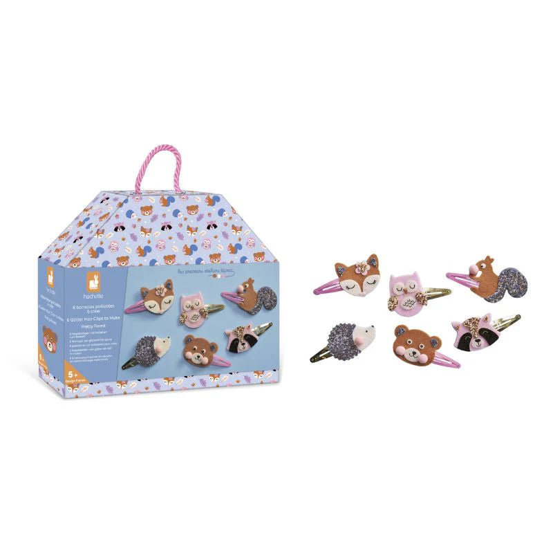 Make Your Own 6 Glitter Hair Clips | Pretty Forest